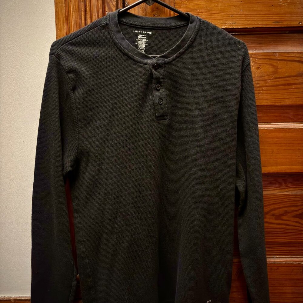 Men's Lucky Brand Sleepwear Long Underwear Long Sleeve Shirt Sized Medium
